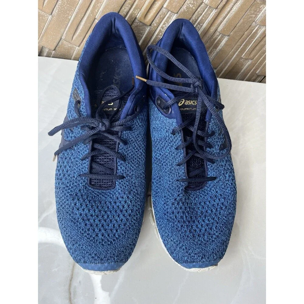 Asics GEL-QUANTUM 360 KNIT 2 T8G3N Men Sneakers Shoes Sz 11 Blue Rare